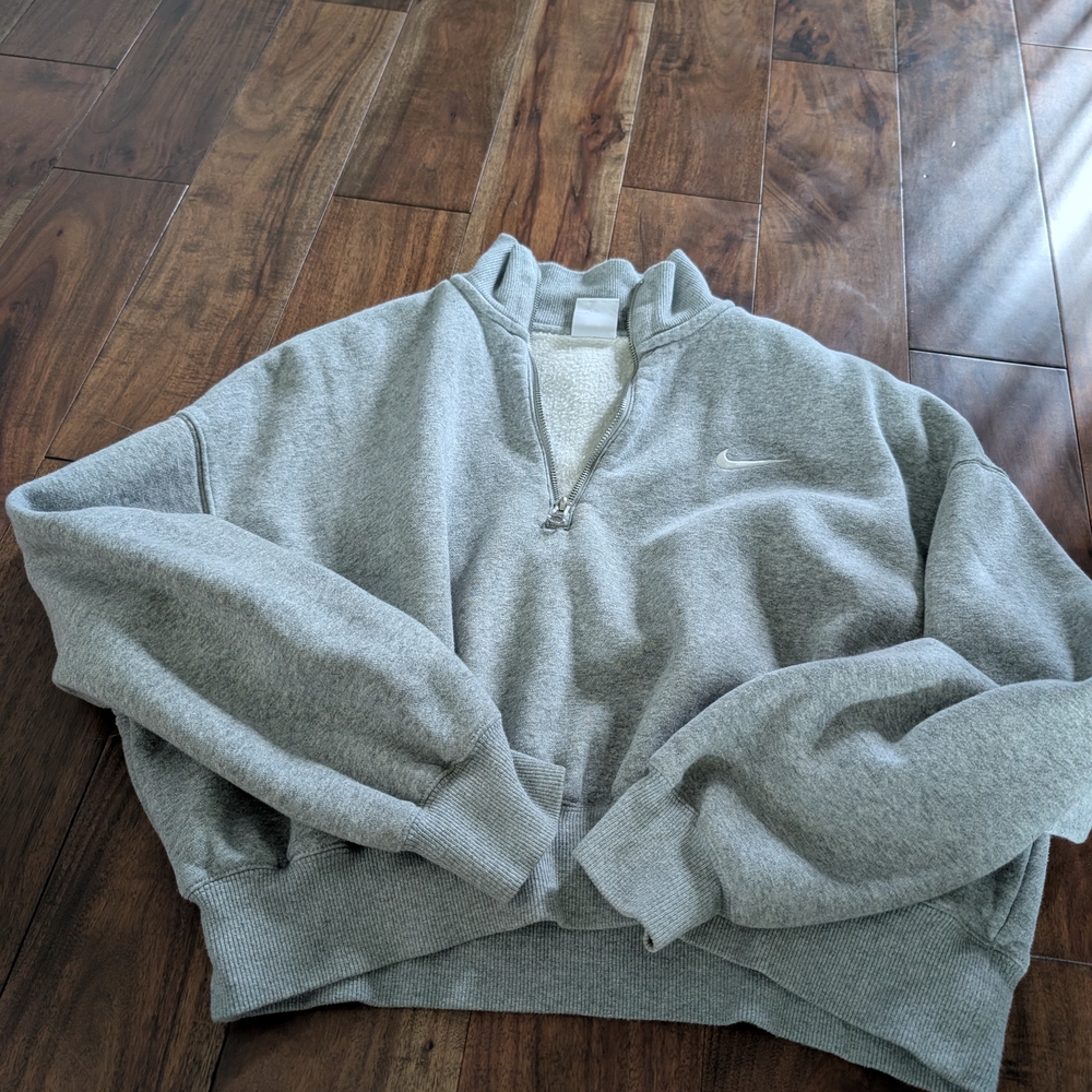 Nike Gray Zip-Up Hoodie